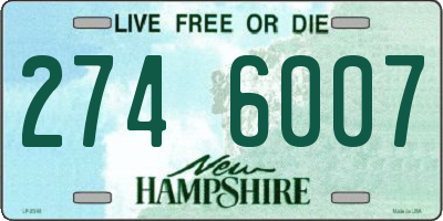 NH license plate 2746007