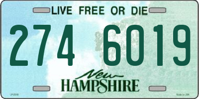 NH license plate 2746019