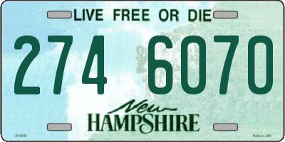 NH license plate 2746070