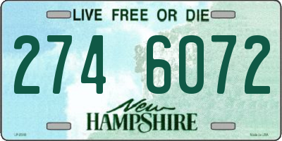 NH license plate 2746072
