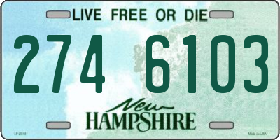 NH license plate 2746103
