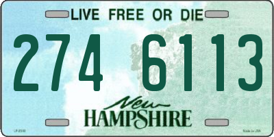 NH license plate 2746113