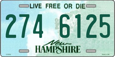 NH license plate 2746125