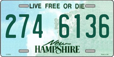 NH license plate 2746136