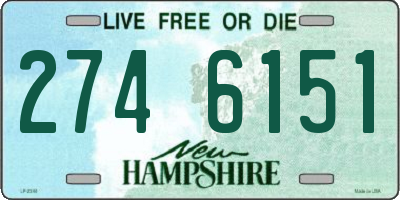 NH license plate 2746151