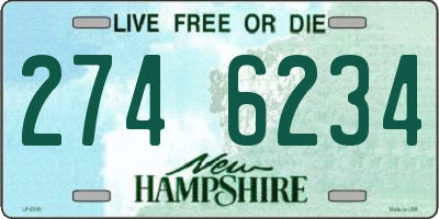 NH license plate 2746234