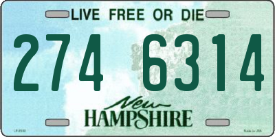 NH license plate 2746314