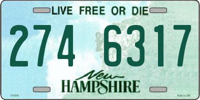 NH license plate 2746317