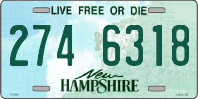 NH license plate 2746318