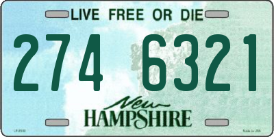 NH license plate 2746321