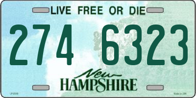 NH license plate 2746323