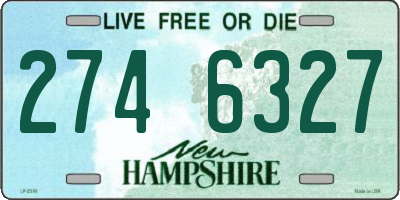 NH license plate 2746327