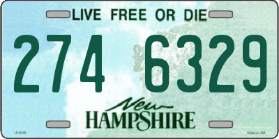 NH license plate 2746329