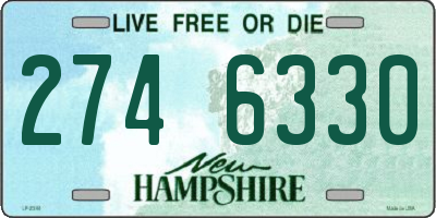 NH license plate 2746330
