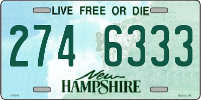 NH license plate 2746333