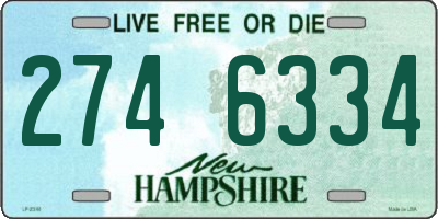 NH license plate 2746334