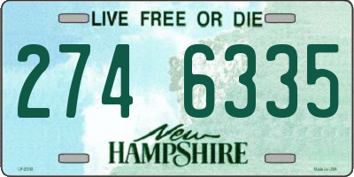 NH license plate 2746335