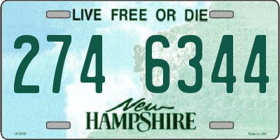 NH license plate 2746344