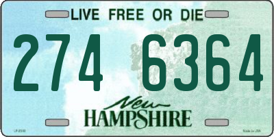 NH license plate 2746364