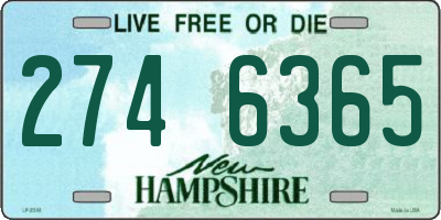 NH license plate 2746365