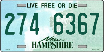 NH license plate 2746367