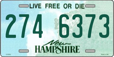NH license plate 2746373