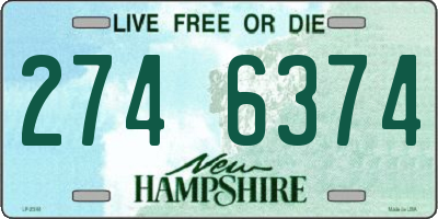 NH license plate 2746374