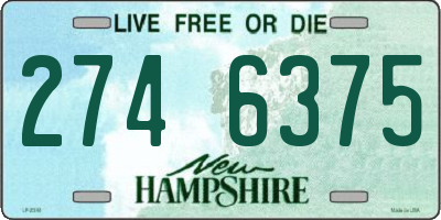 NH license plate 2746375