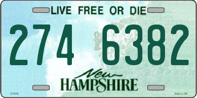 NH license plate 2746382