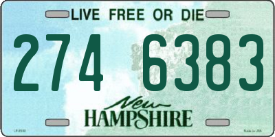 NH license plate 2746383