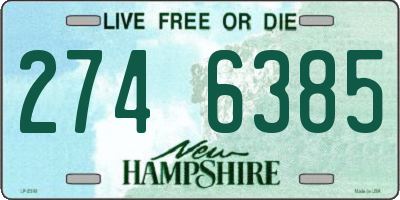 NH license plate 2746385