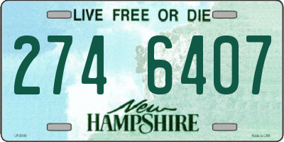 NH license plate 2746407