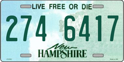 NH license plate 2746417