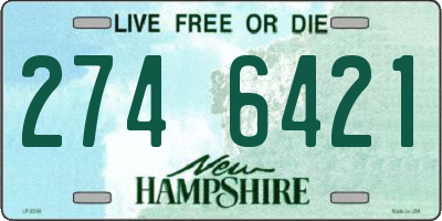 NH license plate 2746421