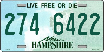 NH license plate 2746422