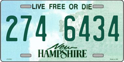 NH license plate 2746434