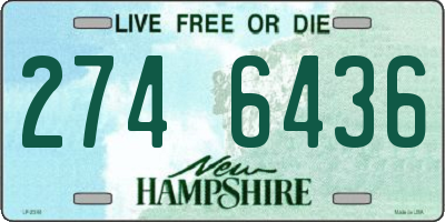 NH license plate 2746436