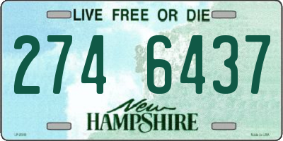 NH license plate 2746437