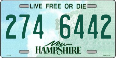 NH license plate 2746442