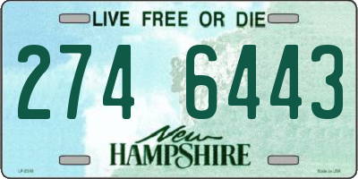 NH license plate 2746443