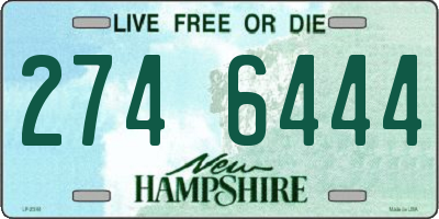 NH license plate 2746444