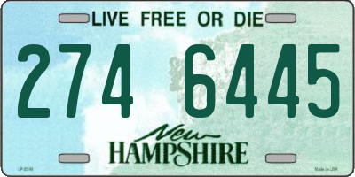NH license plate 2746445