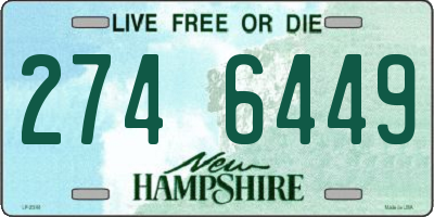 NH license plate 2746449