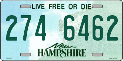 NH license plate 2746462
