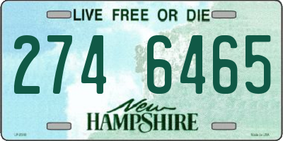 NH license plate 2746465