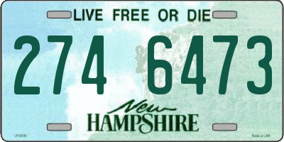 NH license plate 2746473