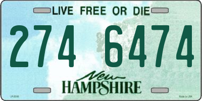 NH license plate 2746474