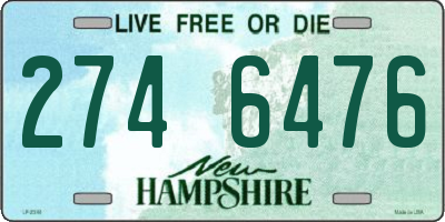 NH license plate 2746476