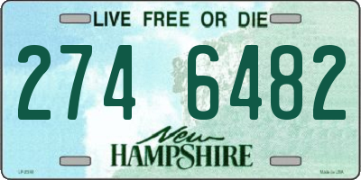 NH license plate 2746482