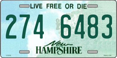 NH license plate 2746483